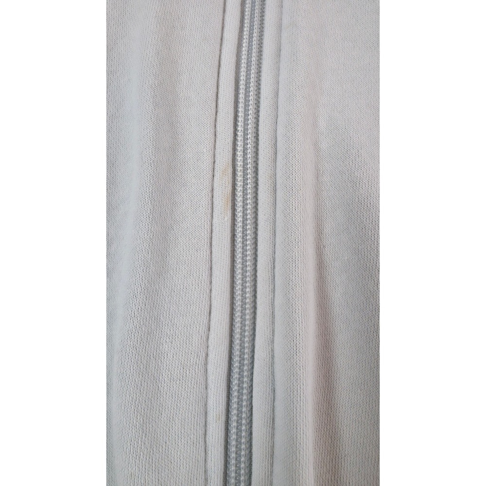 H&M Zip Hoodie Women L Gray Cropped Drawstring - Picture 7 of 10